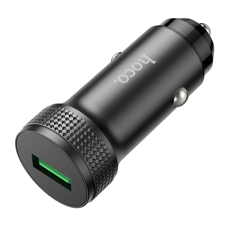 Autolaturi HOCO Z49A, 18W, 3A, 1 x USB-A, Musta