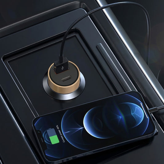 Lito IN-C04 Autolaturi, 52W, 3A, 1 x USB-A - 1 x USB-C, Musta