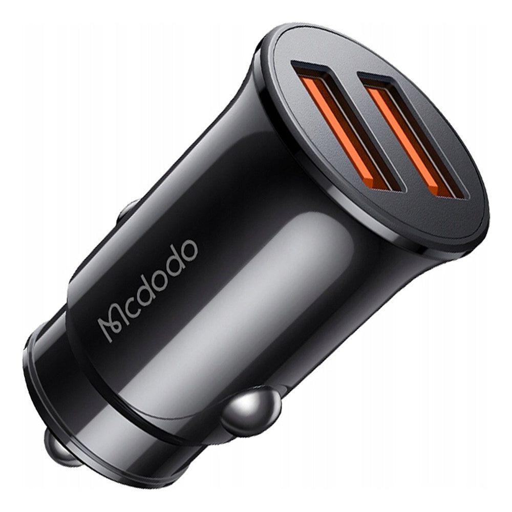 Autojen laturi McDodo CC-6602, 12W, 2.4A, 2 x USB-A, Musta