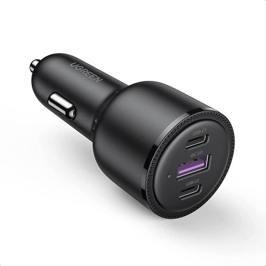 Autolaturi UGREEN CD239, 69W, 3.25A, 1 x USB-A - 2 x USB-C, musta