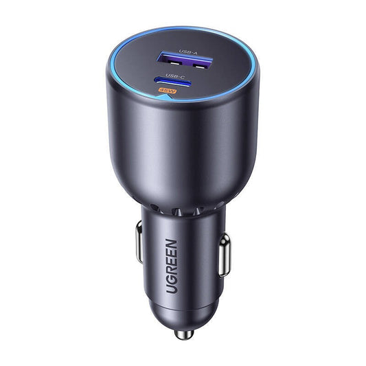Autolaturi UGREEN EC701, 63W, 3A, 1 x USB-A - 1 x USB-C, musta