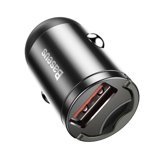 Baseus Star Mini Autolaturi, 30W, 3A, 1 x USB-A, Harmaa VCHX-A0G