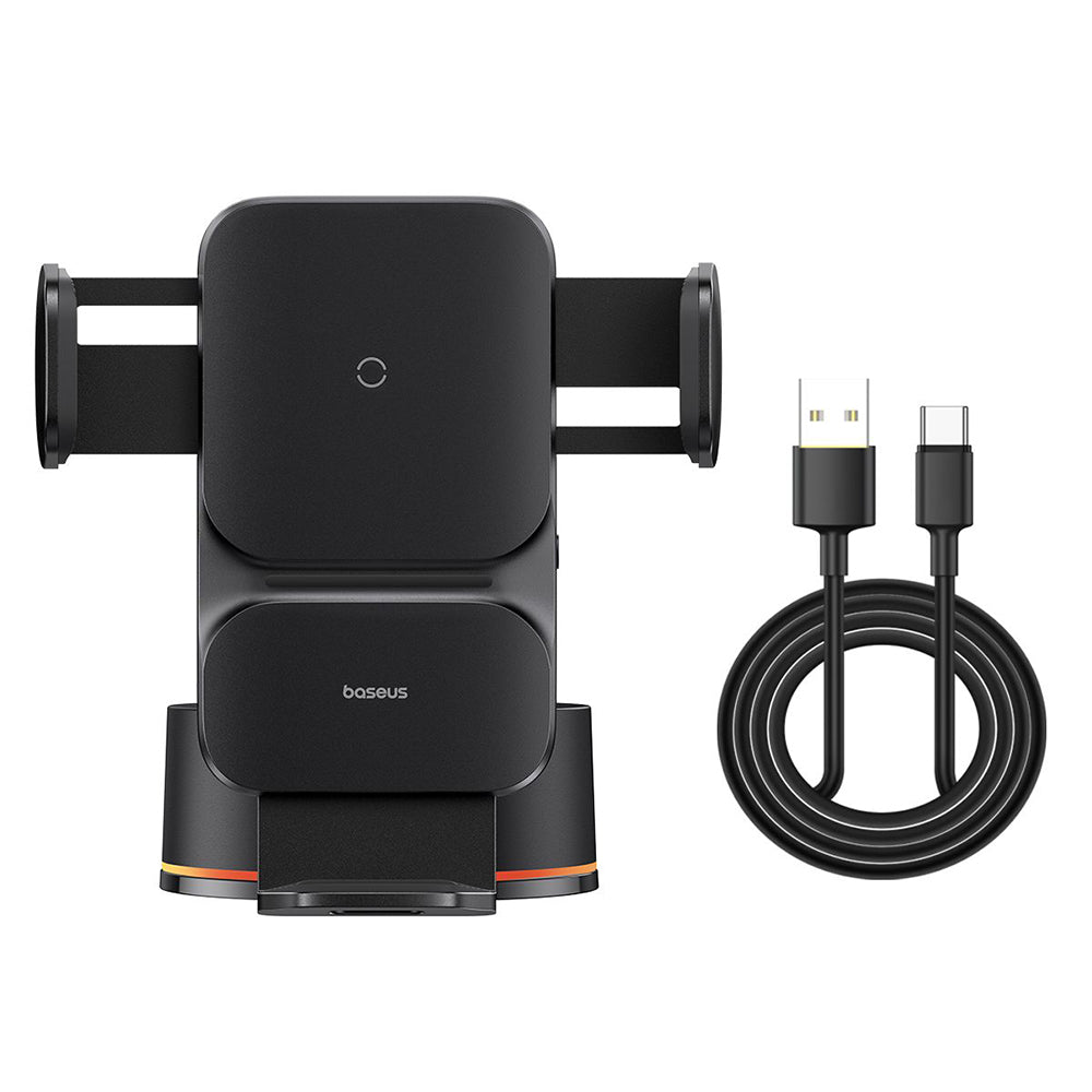 Baseus Wisdom Dash -langaton autolaturi, 15W, 1.67A, musta C40344901113-Z1