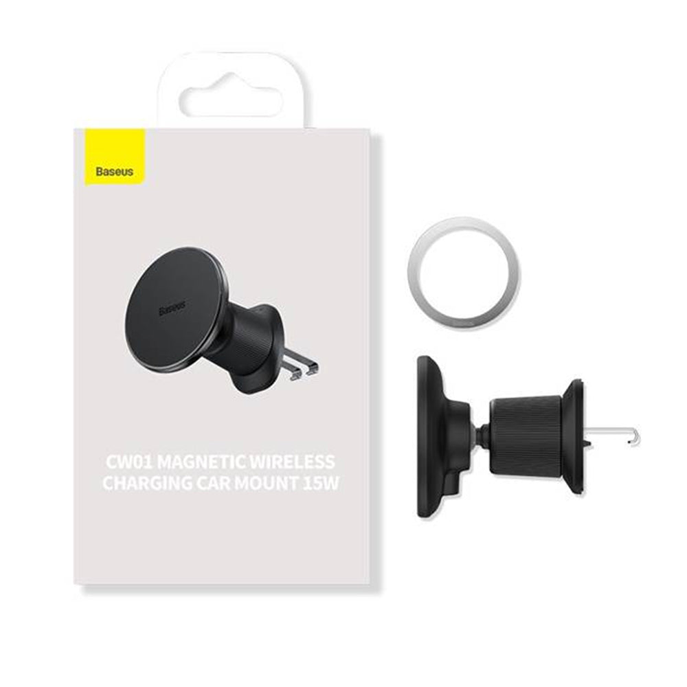 Baseus CW01 Langaton Autolaturi, 15W, 1.67A, Musta C0013A01
