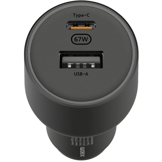 Xiaomi GaN autolaturi, 67W, 3A, 1 x USB-A - 1 x USB-C, musta BHR6814GL BHR6814GL BHR6814GL