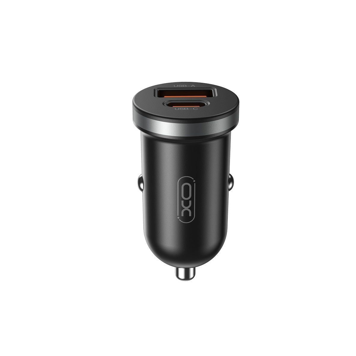 XO Design CC56 Autolaturi, 30W, 3A, 1 x USB-A - 1 x USB-C, Musta