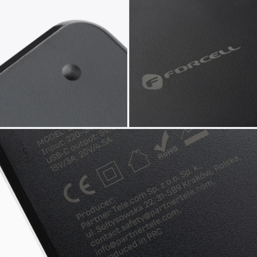 Forcell F-Energy E856 -laturi, 65W, Universaali, Musta
