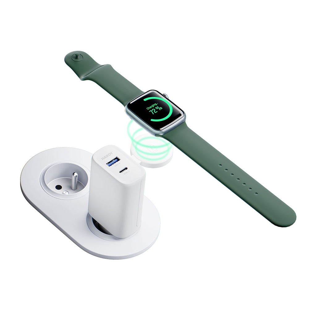 Verkkolaturi 3MK Hardy 2in1, 33W, 3A, 1 x USB-A - 1 x USB-C, Valkoinen
