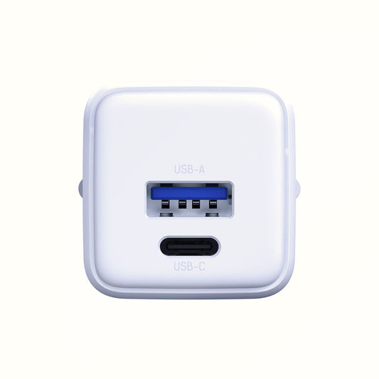 Verkkolaturi 3MK Hyper, 20W, 3A, 1 x USB-A - 1 x USB-C, Valkoinen