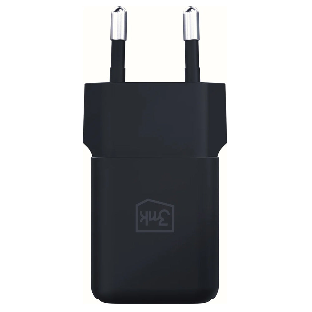 Verkkolaturi 3MK Hyper, 20W, 3A, 1 x USB-A - 1 x USB-C, Musta
