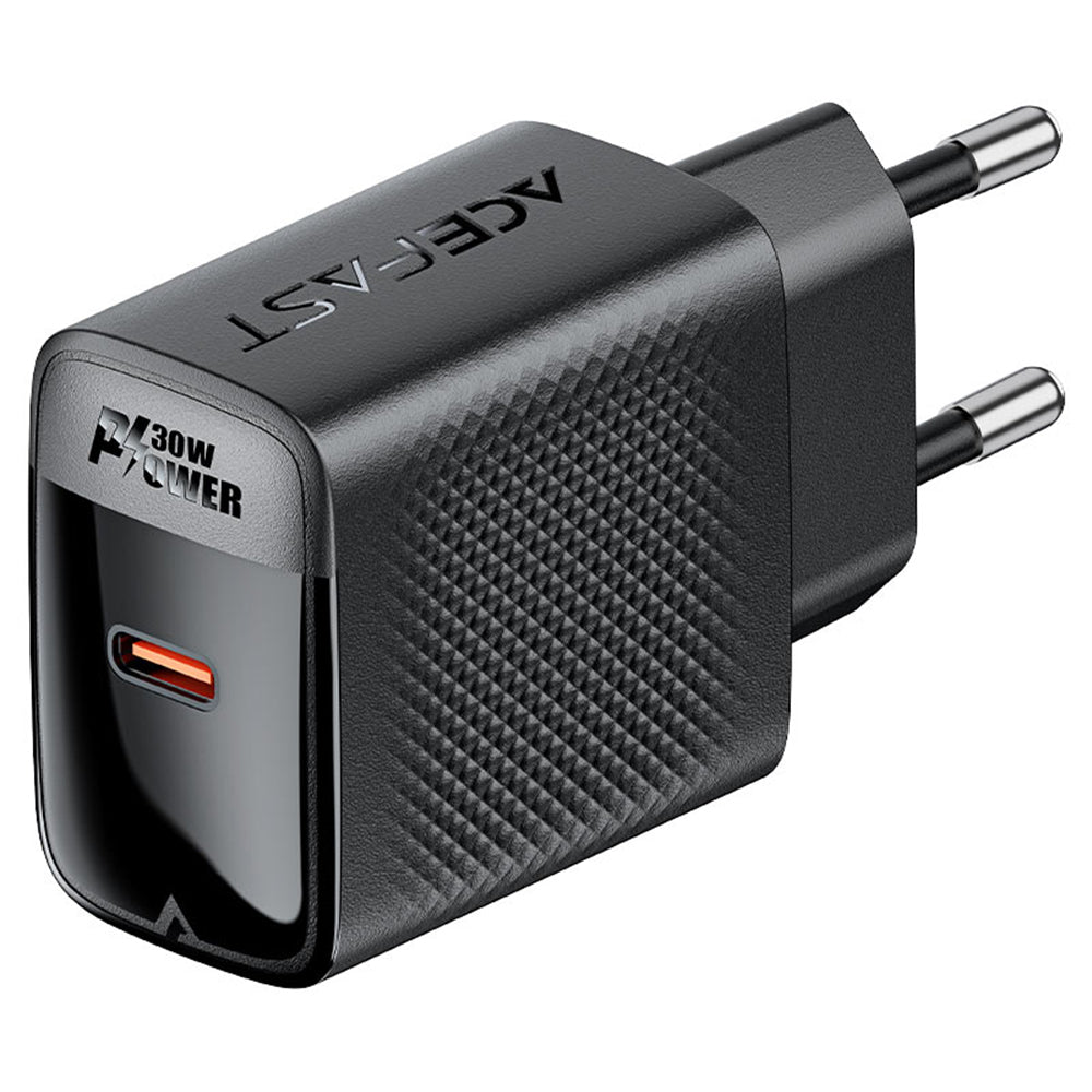 Verkkolaturi Acefast A102, 30W, 3A, 1 x USB-C, Musta