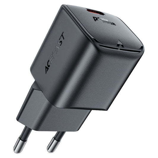 Acefast A73 Mini -verkkolaturi, 20W, 3A, 1 x USB-C, Musta