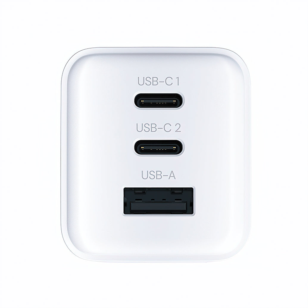 Allity-verkkolaturi. ATC-01-65WACC Fast, 65W, 3.25A, 1 x USB-A - 2 x USB-C, Valkoinen