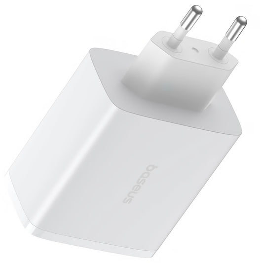 Verkkolaturi Baseus Cube Pro, 65W, 3,25A, 1 x USB-A - 2 x USB-C, valkoinen P10152301213-00