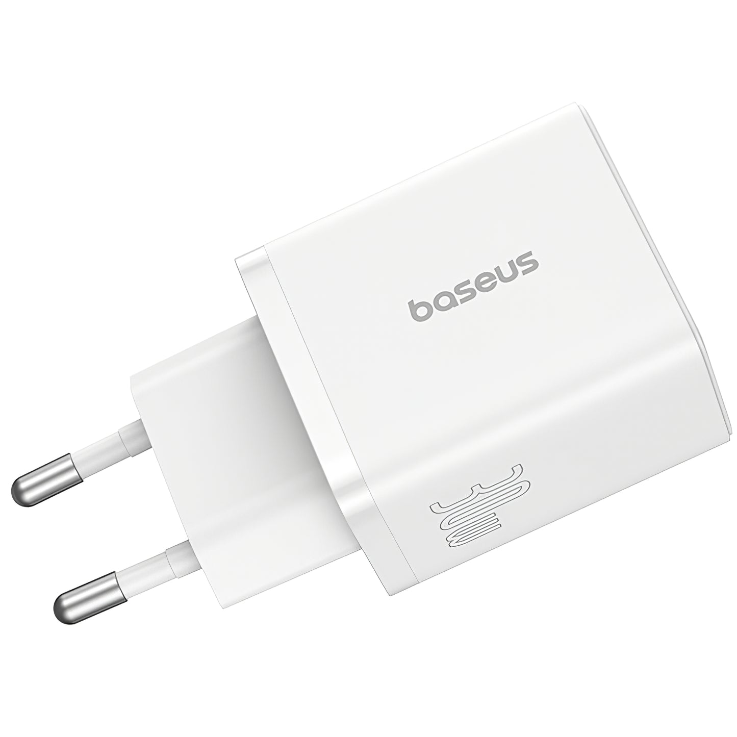 Verkkolaturi Baseus Cube, 30W, 2,4A, 1 x USB-A - 1 x USB-C, valkoinen P10111404213-00
