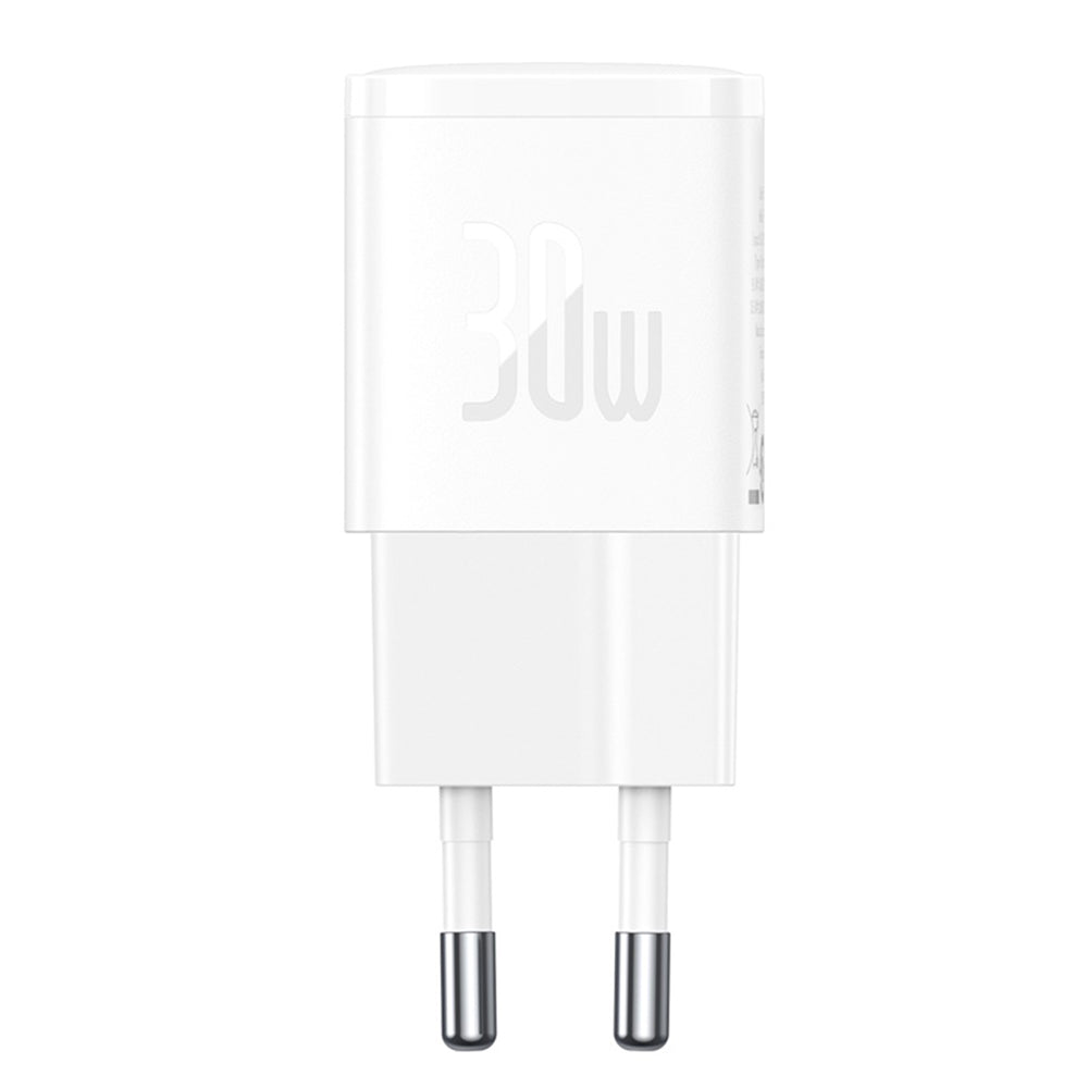 Baseus Cube Pro -verkkolaturi, 30W, 3A, 1 x USB-C, Valkoinen CCXF000302