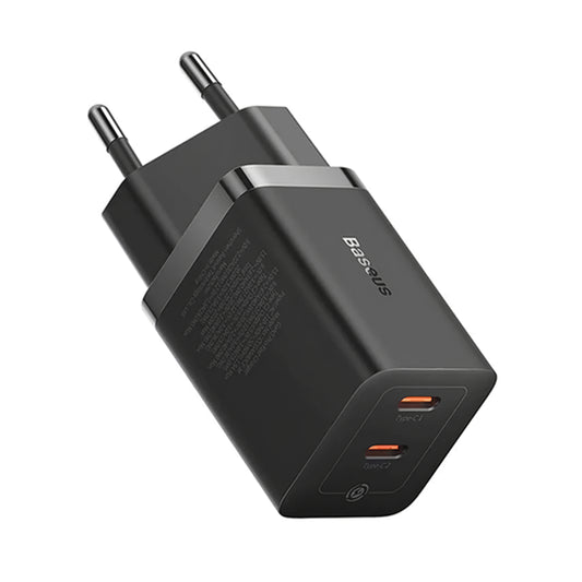 Baseus GaN5 Pro -verkkolaturi, 40W, 3A, 2 x USB-C, musta CCGP180101