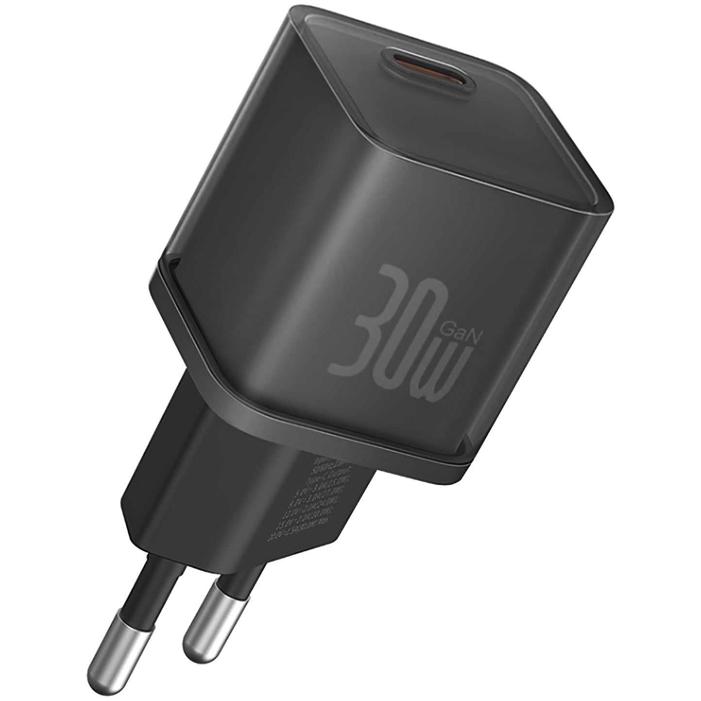 Network Charger Baseus GaN5S, 30W, 3A, 1 x USB-C, Black P10162504113-00