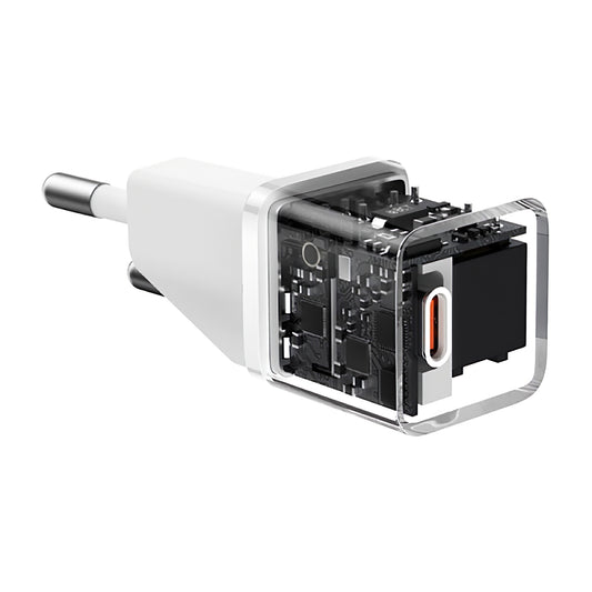 Baseus GaN5S verkkolaturi GaN5S, 20W, 3A, 1 x USB-C, valkoinen P1016250503213-00