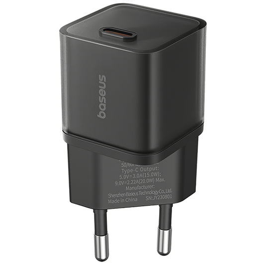 Baseus GaN5S verkkolaturi GaN5S, 30W, 3A, 1 x USB-C, musta P10162504113-00