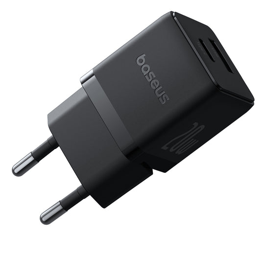 Baseus Palm Network Charger, 20W, 3A, 1 x USB-A - 1 x USB-C, Black P10111608113-00