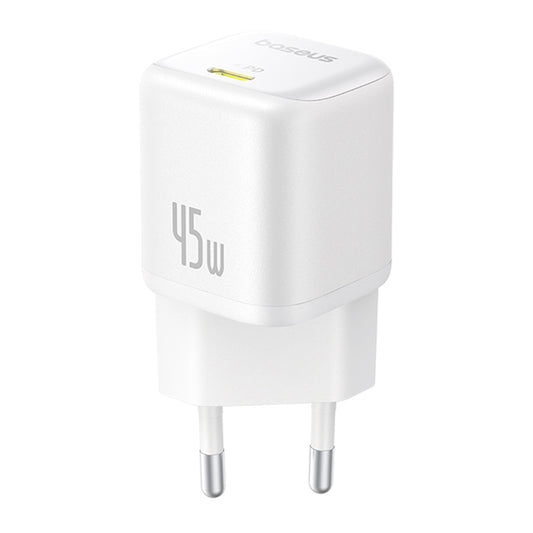 Baseus PicoGo -verkkolaturi, 45W, 3A, 1 x USB-C, Valkoinen P10176800213-00