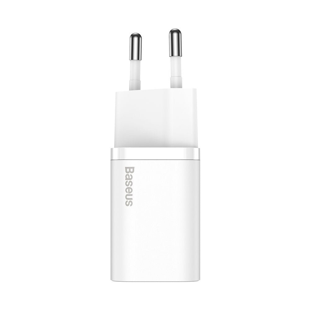 Network Charger Baseus Super Si 1C, 30W, 3A, 1 x USB-C, White CCSUP-J02