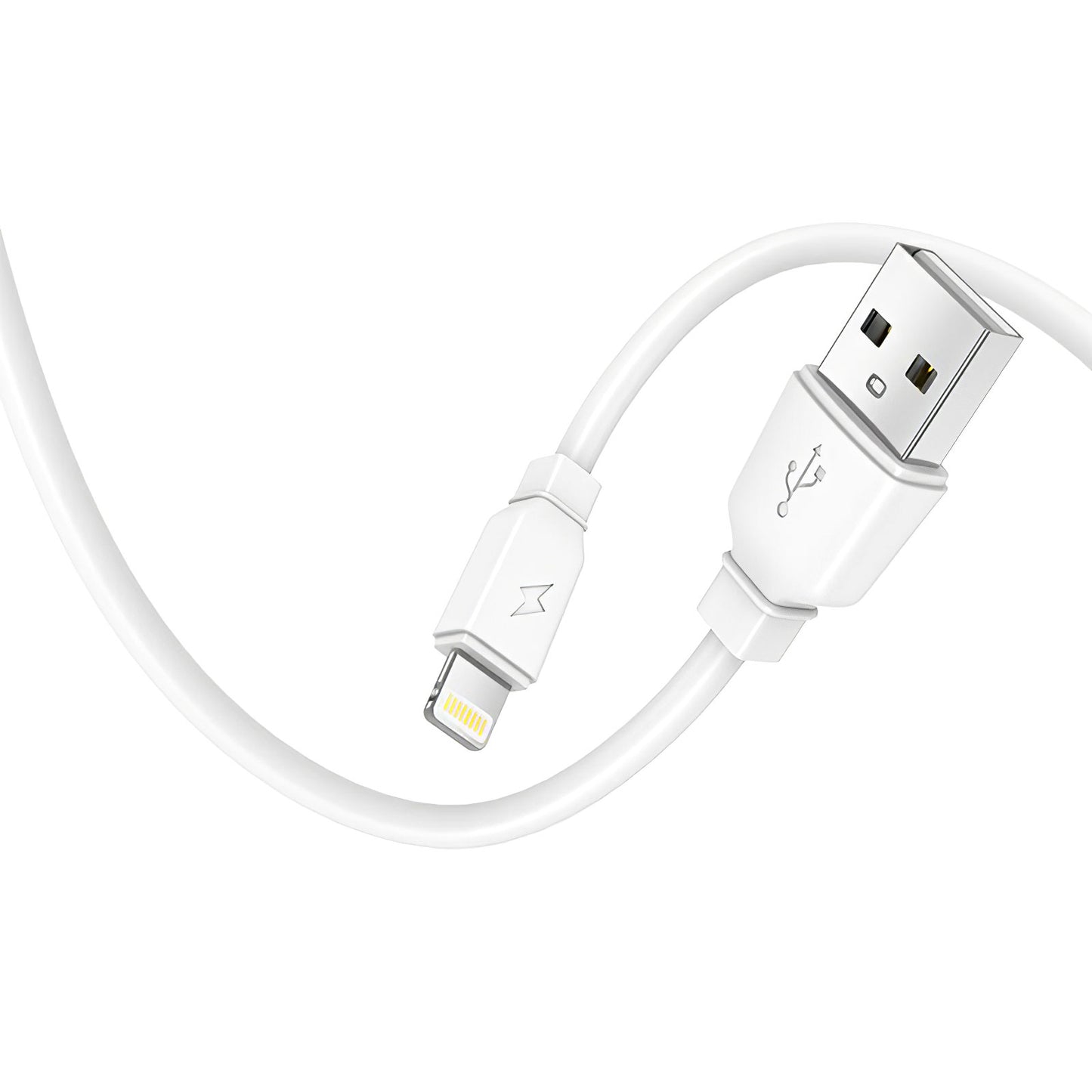 Prestico F7S verkkolaturi Lightning-kaapelilla, 12W, 2.4A, 1 x USB-A, valkoinen
