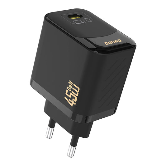 Verkkolaturi USB-C-kaapelilla Dudao A28C, 45W, 3A, 1 x USB-C, Musta