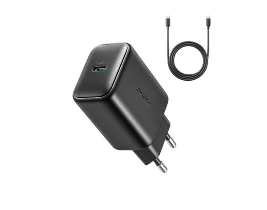 Verkkolaturi USB-C-kaapelilla Joyroom JR-TCF23, 25W, 3A, 1 x USB-C, Musta