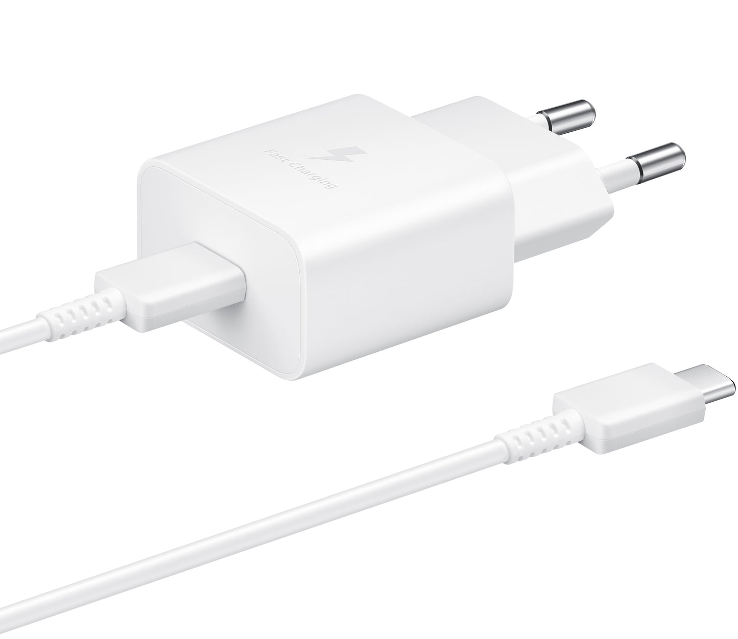 Samsung USB-C-verkkolaturi USB-C-kaapelilla, 15W, 2A, 1 x USB-C, valkoinen EP-T1510XWEGEU