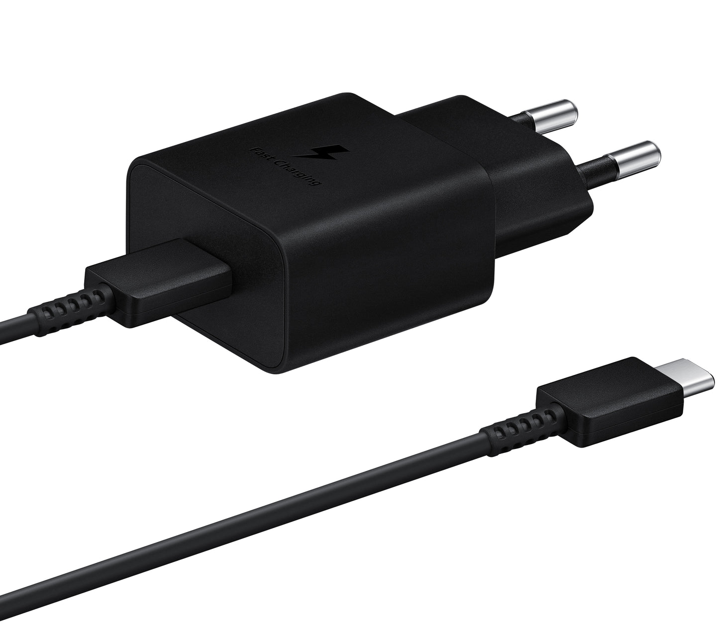 Samsung USB-C-verkkolaturi kaapelilla USB-C, 15W, 2A, 1 x USB-C, musta EP-T1510XBEGEU EP-T1510XBEGEU EP-T1510XBEGEU