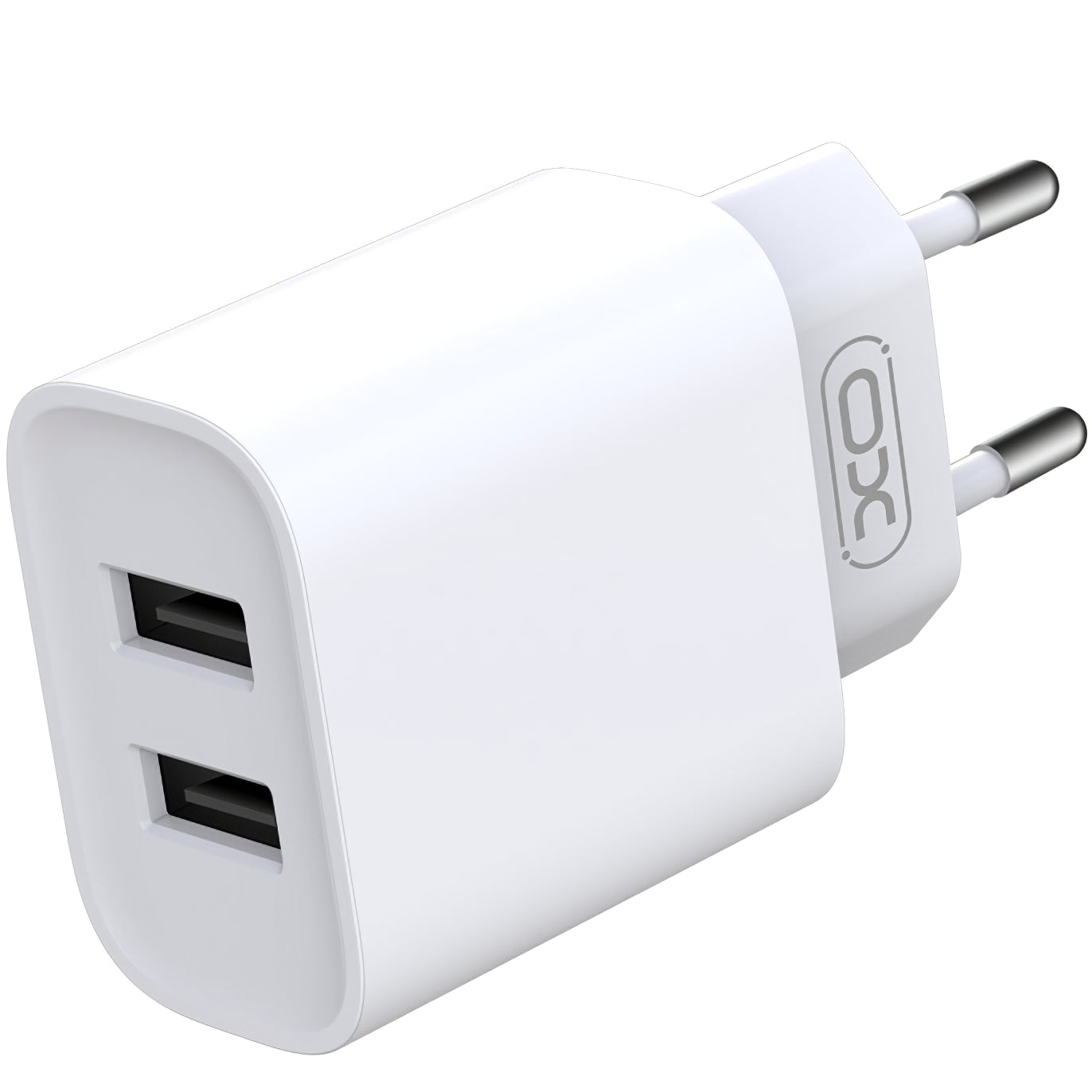 XO Design XO Design BPCE02C USB-C-kaapeliverkkolaturi, 10,5W, 2,1A, 2 x USB-A, valkoinen