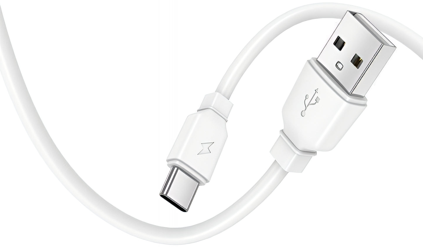 Verkkolaturi USB-C-kaapelilla Prestico F9S, 12W, 2.4A, 1 x USB-A, Valkoinen