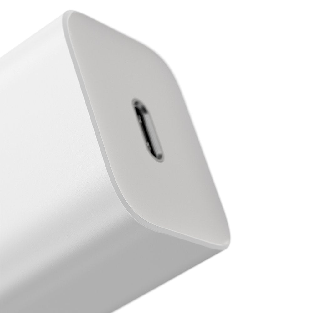 Baseus Super Si -verkkolaturi Lightning-kaapelilla, 20W, 3A, 1 x USB-C, valkoinen TZCCCSUP-B02