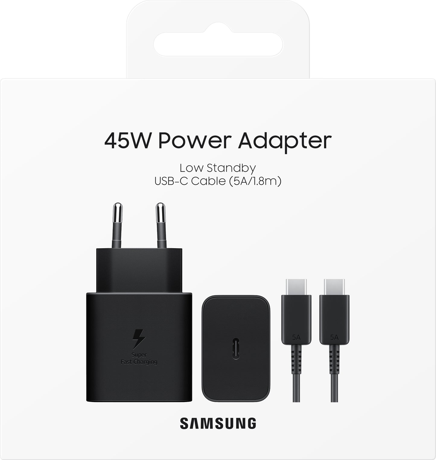Samsung USB-C -verkkolaturi, 45W, 4.05A, 1 x USB-C, Musta EP-T4511XBEGEU