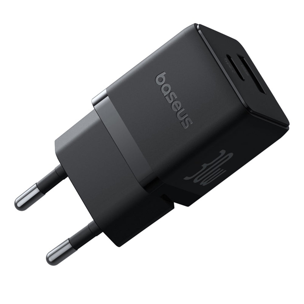Baseus Palm USB-C -verkkolaturi kaapelilla, 30W, 3A, 1 x USB-C, Musta P10111605113-01