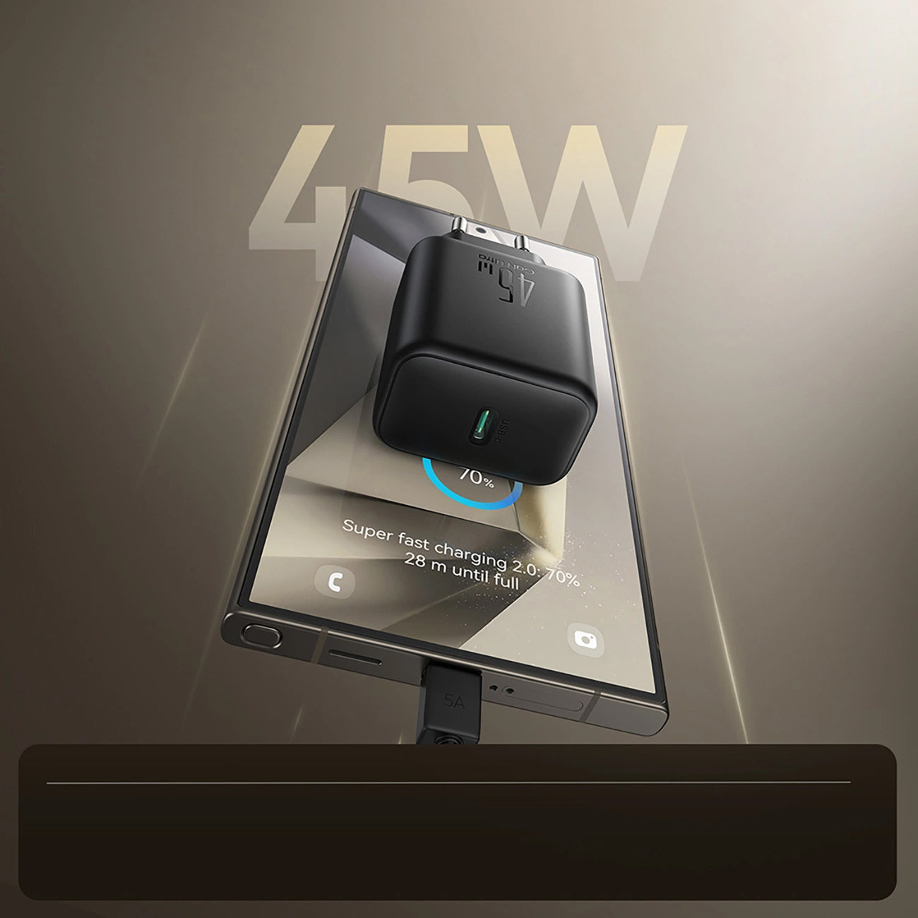 Joyroom JR-TCG13 -verkkolaturi, 45W, 3A, 1 x USB-C, Musta