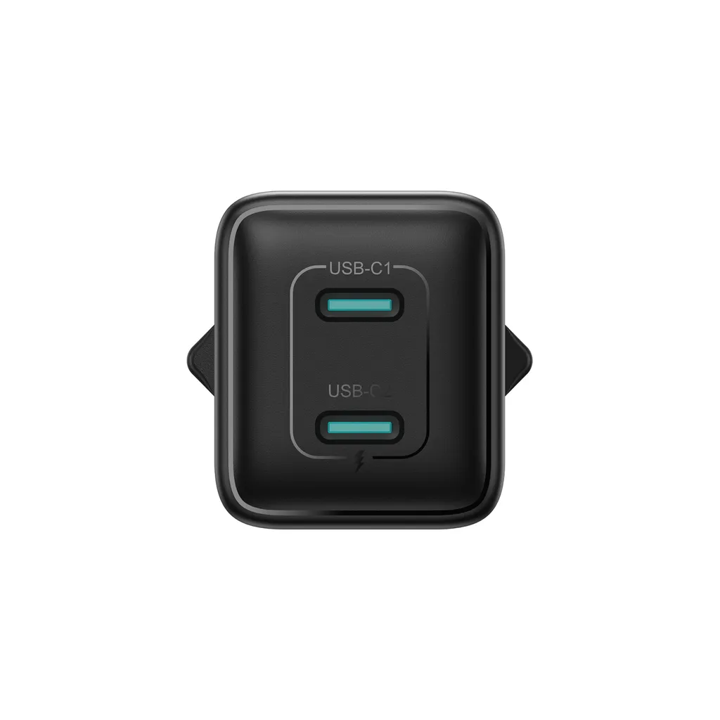 Joyroom JR-TCG17 -verkkolaturi, 45W, 3A, 2 x USB-C, Musta