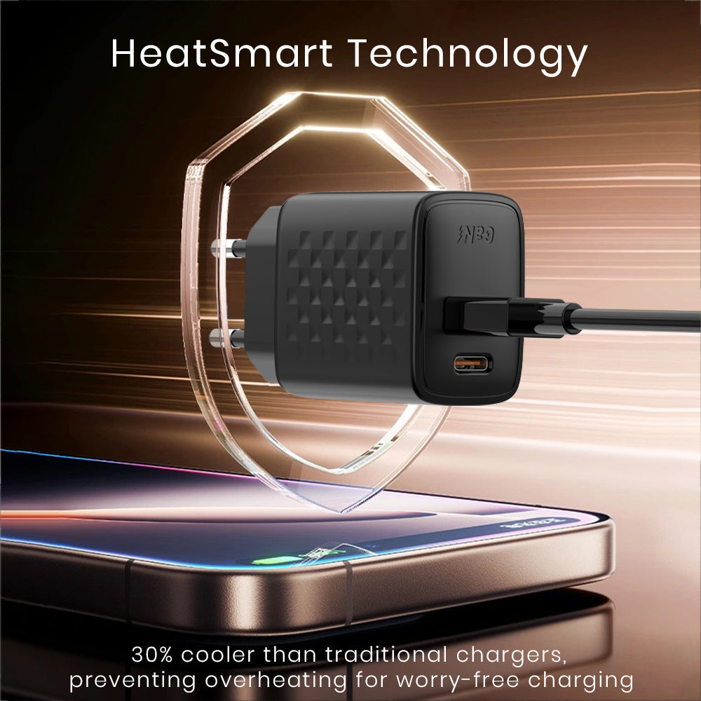 Lito LC15 Verkkolaturi, 20W, 3A, 1 x USB-A - 1 x USB-C, Musta