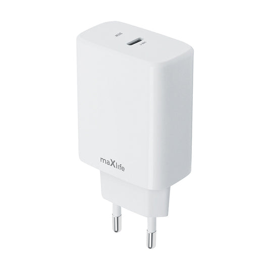 MaXlife MXTC-10-30C verkkolaturi, 30W, 3A, 1 x USB-C, valkoinen