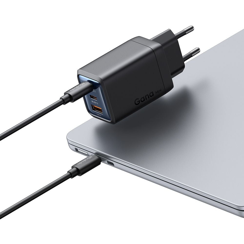 McDodo CH-0970 Gana Mini -verkkolaturi, 67W, 3A, 1 x USB-A - 2 x USB-C, Musta