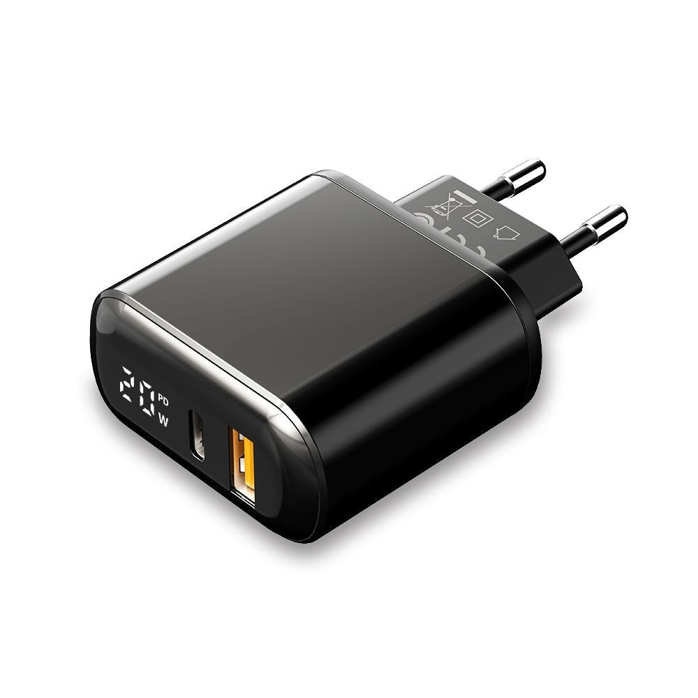 McDodo CH-7170 Chocolate Display -verkkolaturi, 20W, 3A, 1 x USB-A - 1 x USB-C, Musta