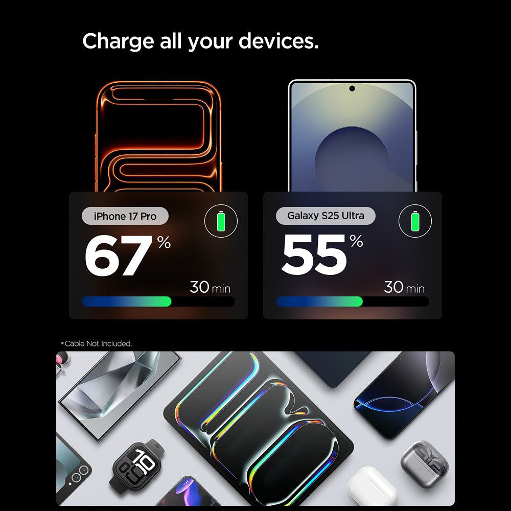 Verkkolaturi Spigen EE301EU Essential, 30W, 3A, 1 x USB-C, Musta ACH09493