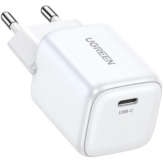 Verkkolaturi UGREEN CD319, 30W, 3A, 1 x USB-C, valkoinen.