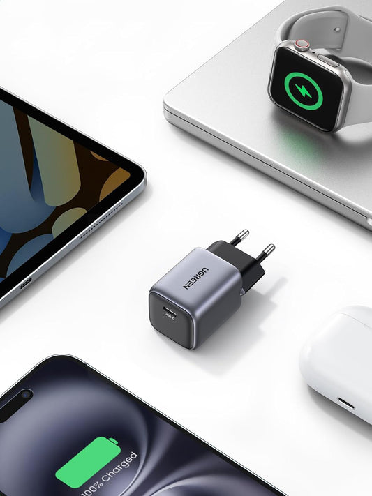 Verkkolaturi UGREEN CD319, 30W, 3A, 1 x USB-C, harmaa