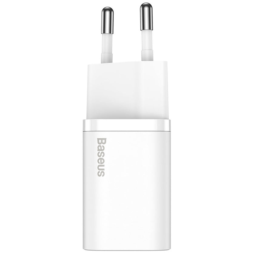 Baseus Super Si verkkolaturi, 20W, 3A, 1 x USB-C, valkoinen CCSUP-B02