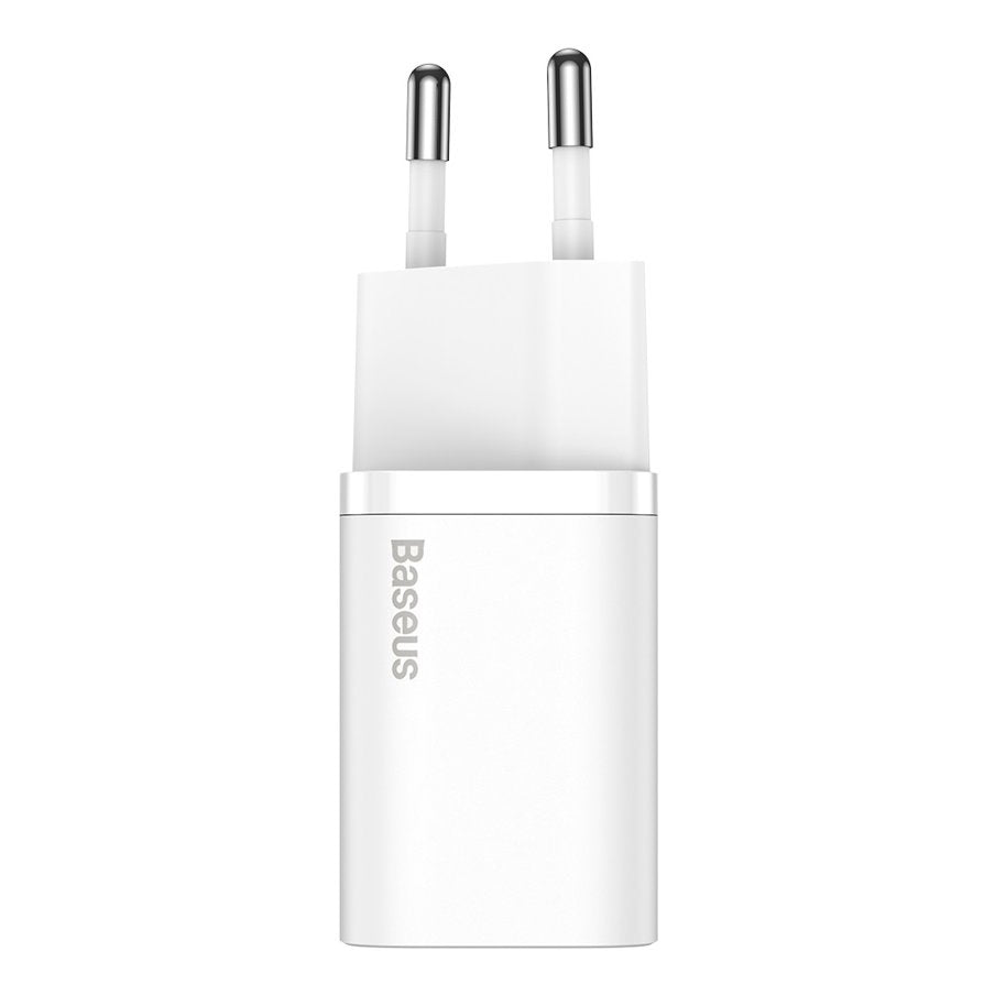 Baseus Super Si verkkolaturi, 25W, 3A, 1 x USB-C, valkoinen CCSP020102