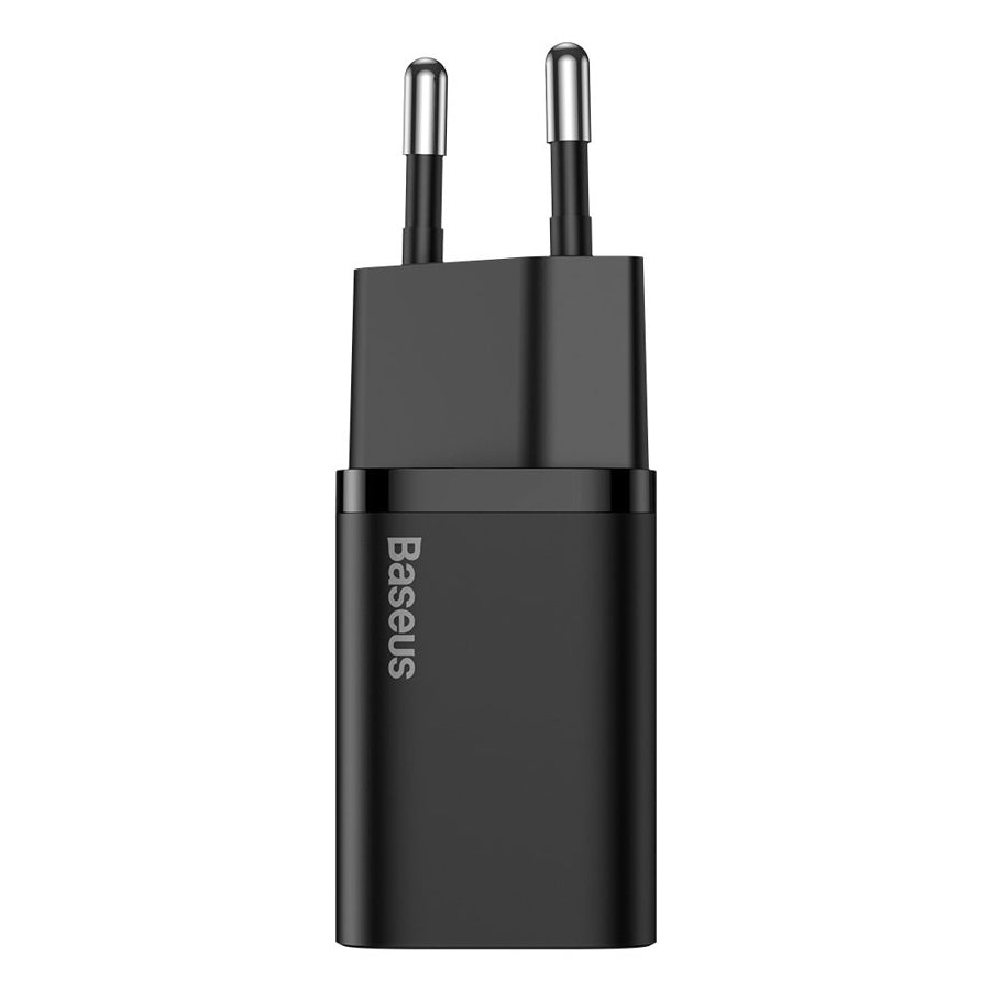 Baseus Super Si verkkolaturi, 25W, 3A, 1 x USB-C, musta CCSP020101