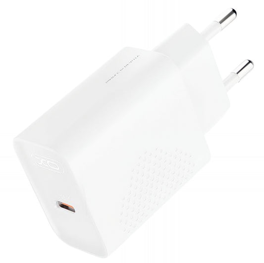 USB-C-verkkolaturi XO Design L160, 20W, 3A, 1 x USB-C, Valkoinen